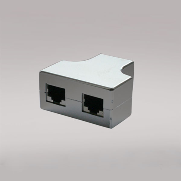 8517 3 x RJ45 female shielded Y-splitter