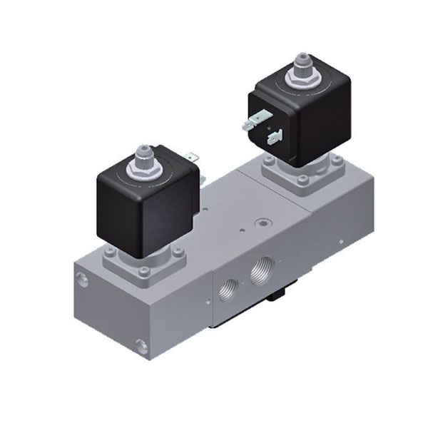 PARKER 5-WAY DUAL SOLENOIDS, 3/8" GENERAL PURPOSE SOLENOID VALVES